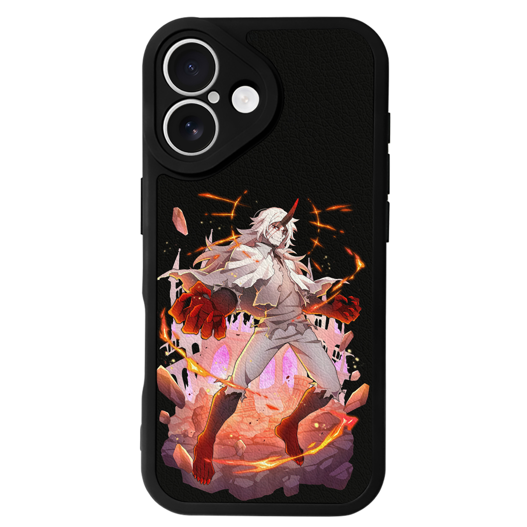 （画像用） 文豪ストレイドッグス Bungo Stray Dogs 【iPhone 16シリーズ対応】シリコンスマホケース（レザー調） 材質：シリコン
